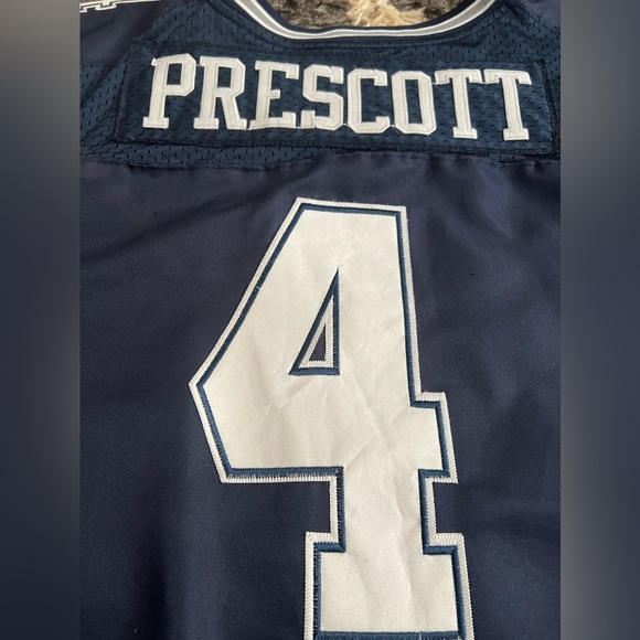 Dak Prescott Jersey #4 Navy Stitched NFL Football Dallas Cowboys QB - Picture 8 of 12